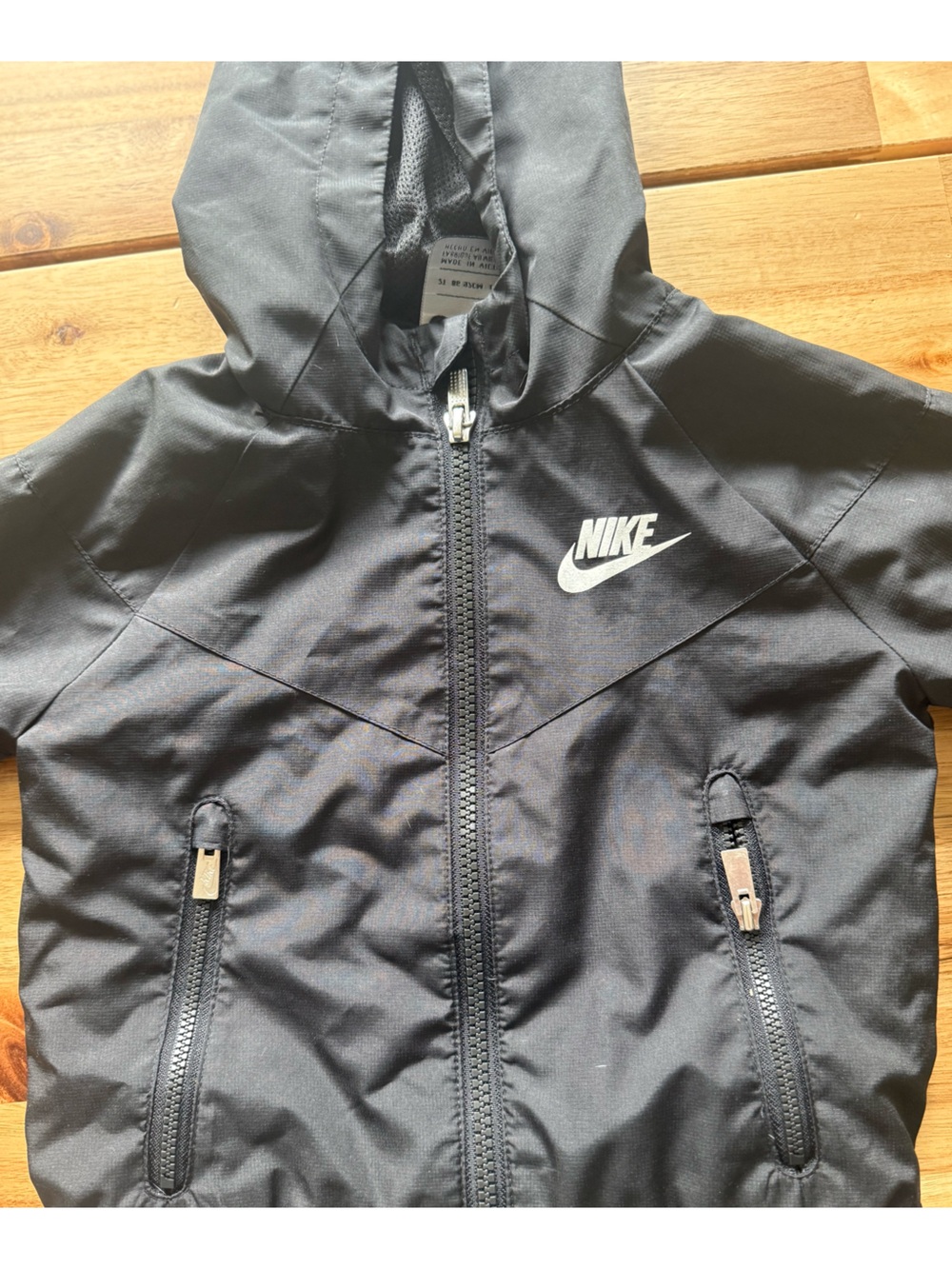Nike Toddler Black Raincoat / Windbreaker
